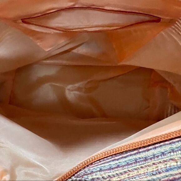 Cappelli Straworld Women's Handbag With Bamboo Handles Neutral Color 15x12 - Picture 3 of 3